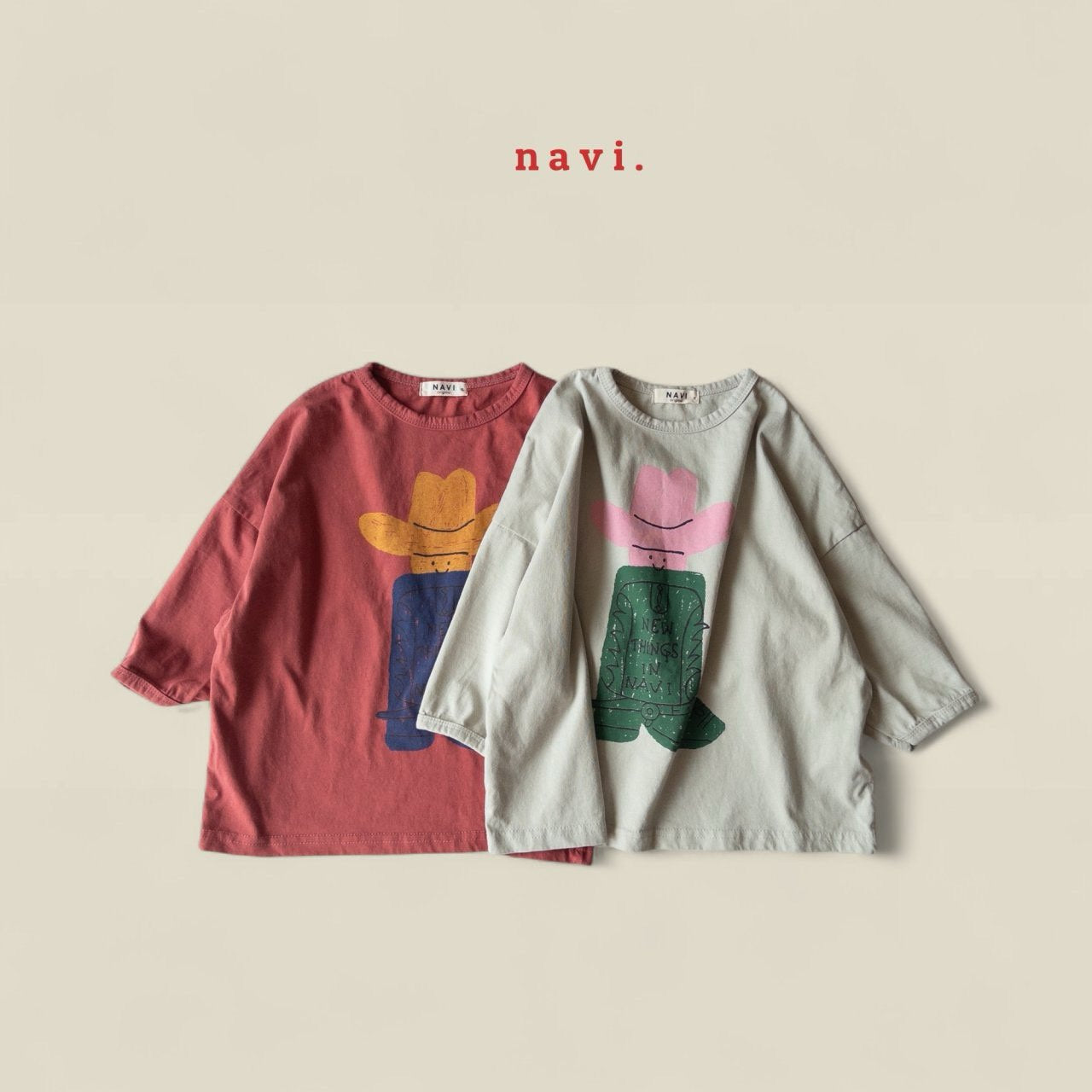 《予約》Boots Long Tee / NAVI.