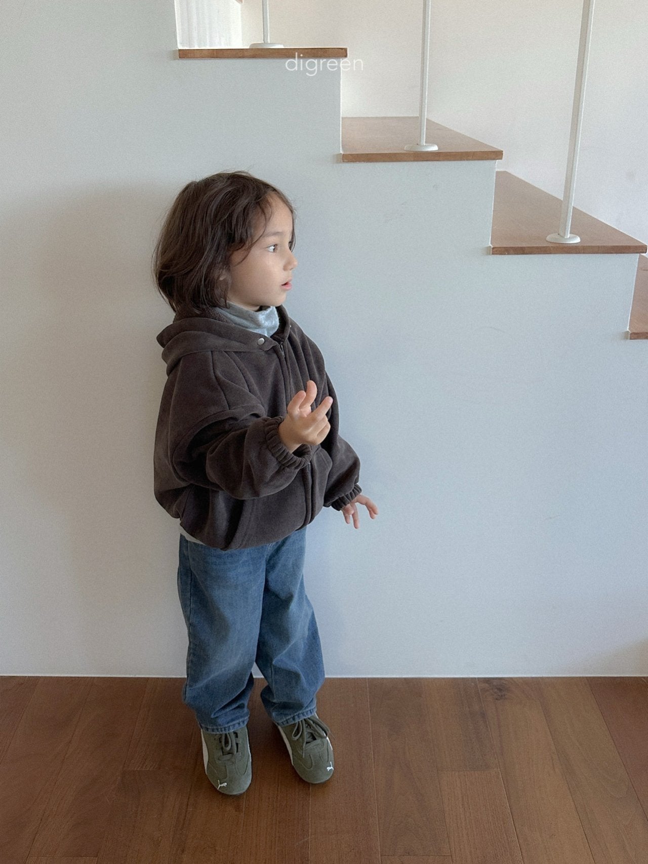 《予約》Bello Hoodie Zip / digreen