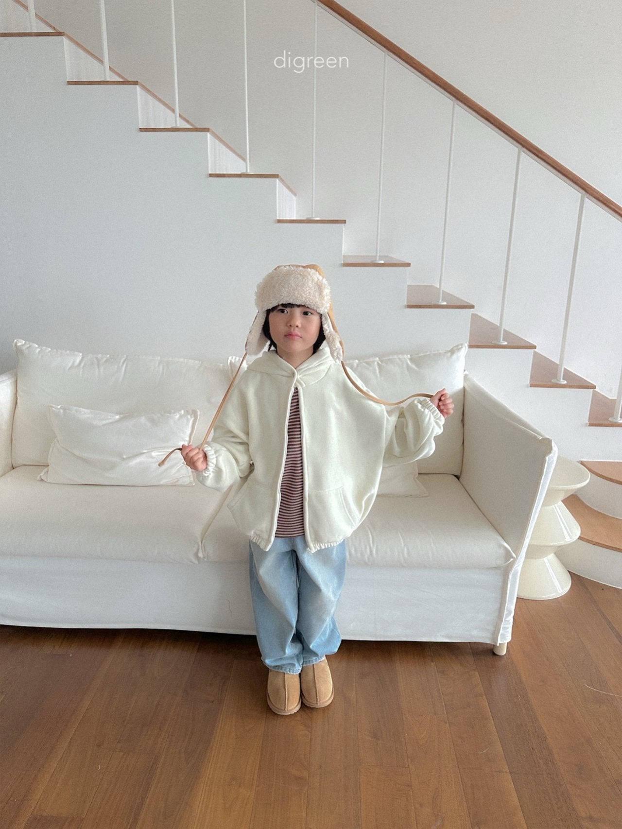 《予約》Bello Hoodie Zip / digreen