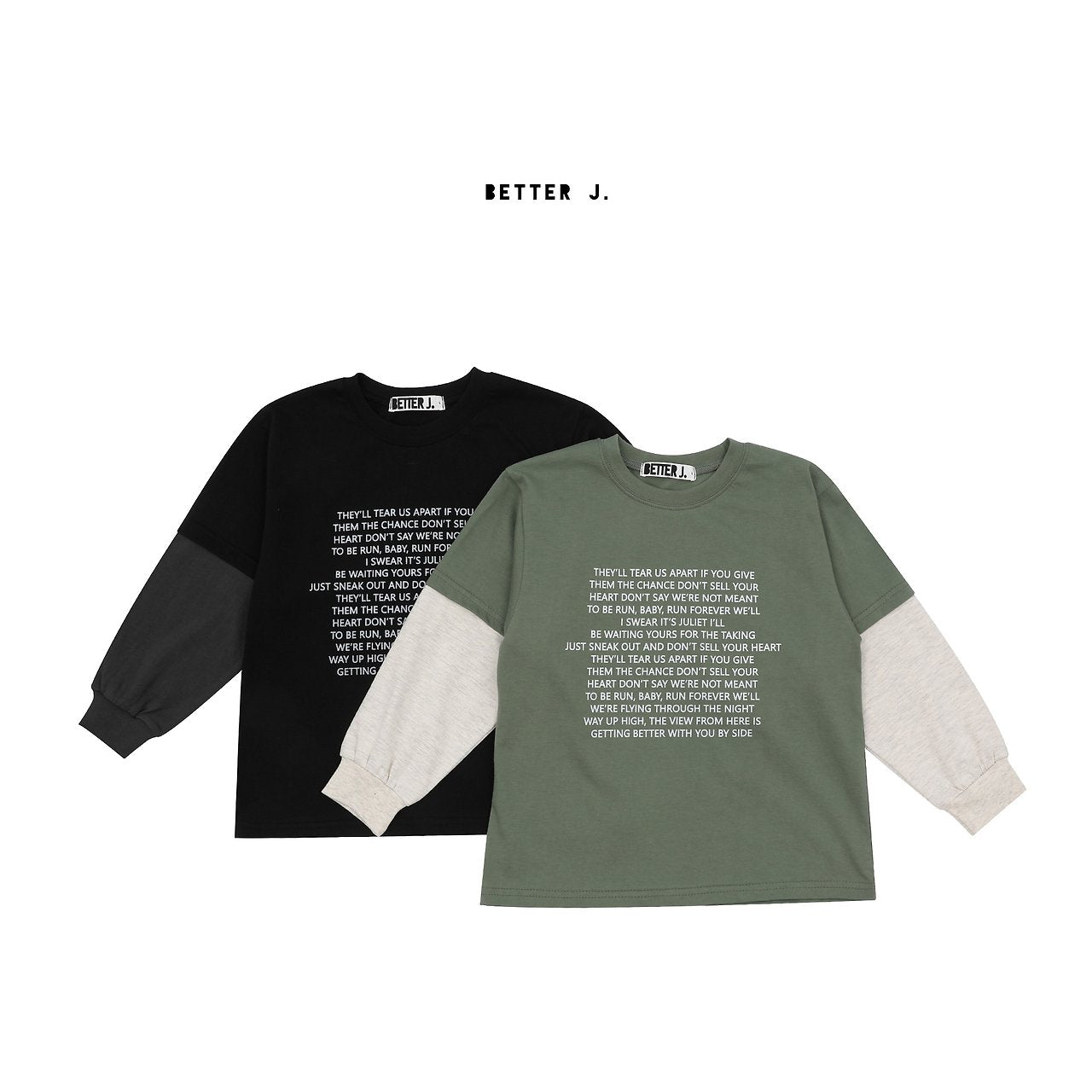 《予約》Letter Blend T-Shirt / BETTER J.