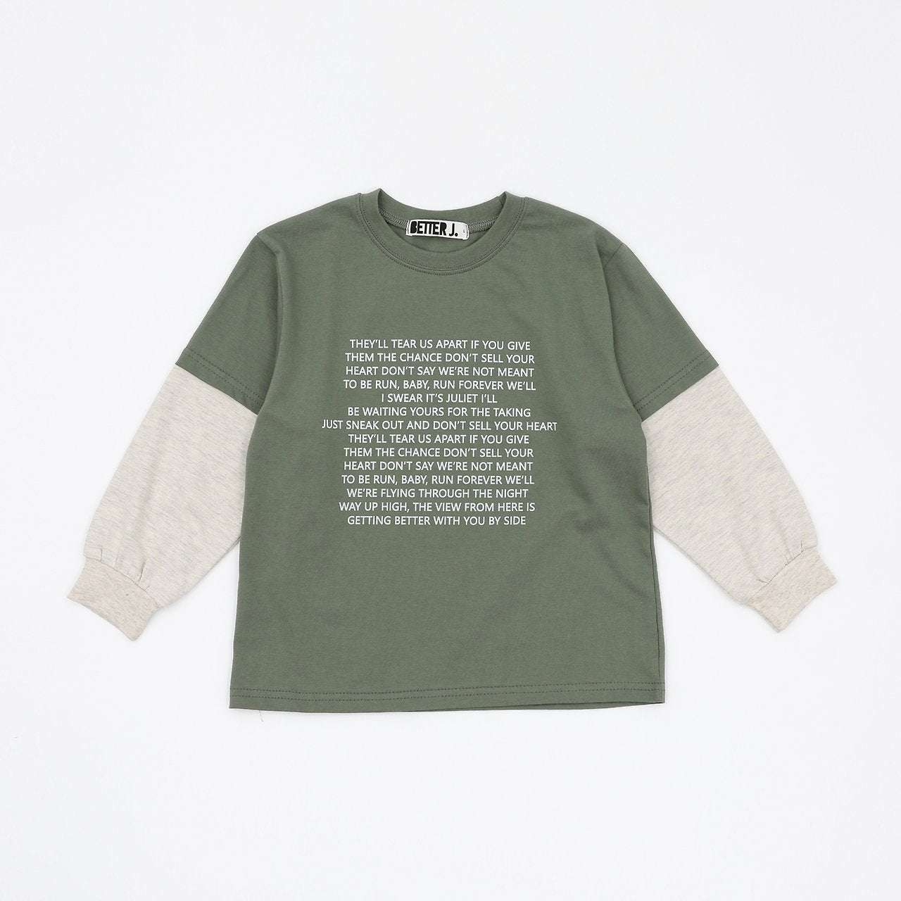 《予約》Letter Blend T-Shirt / BETTER J.