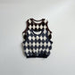 《予約》Argyle Vest / digreen