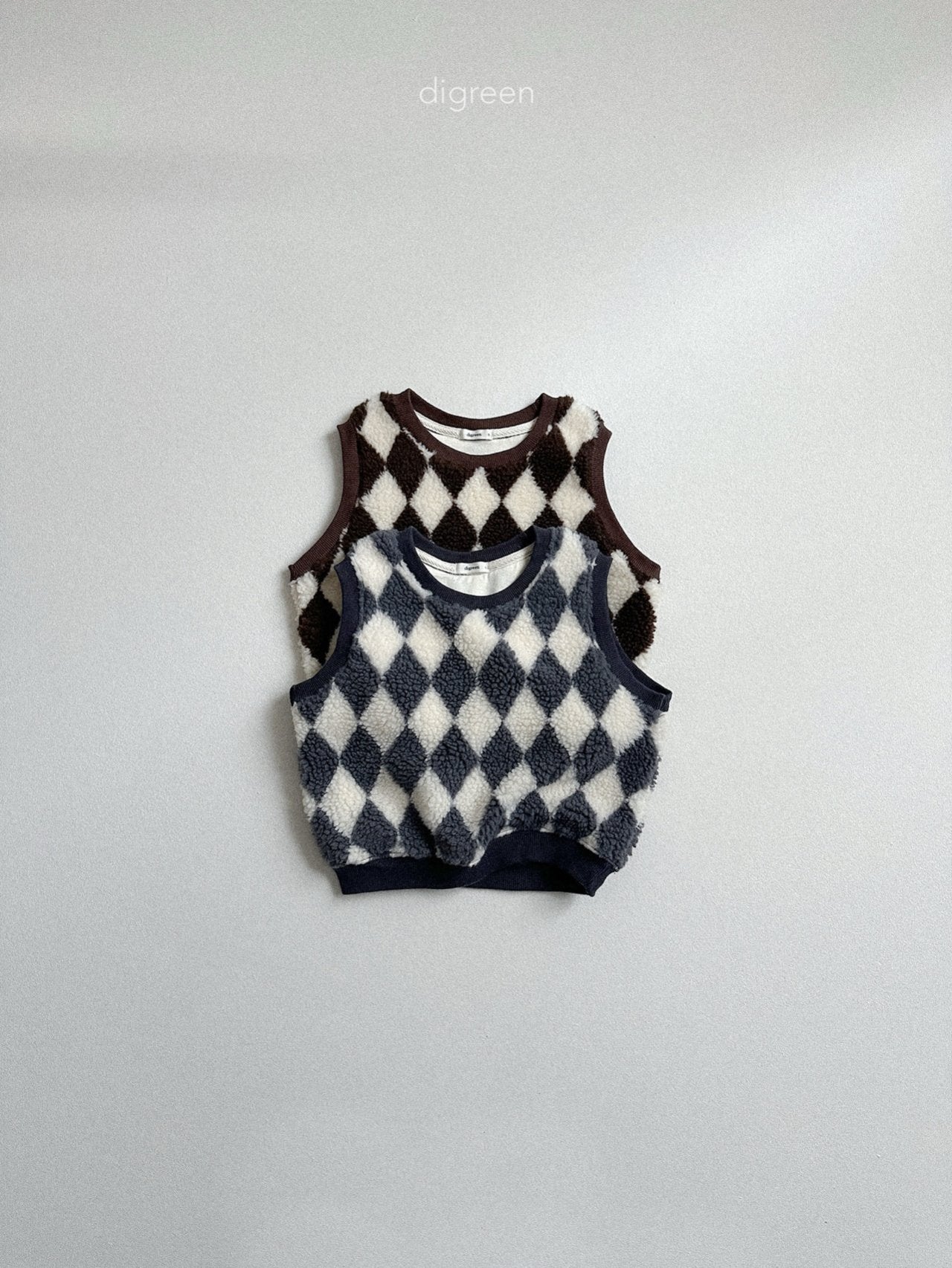 《予約》Argyle Vest / digreen
