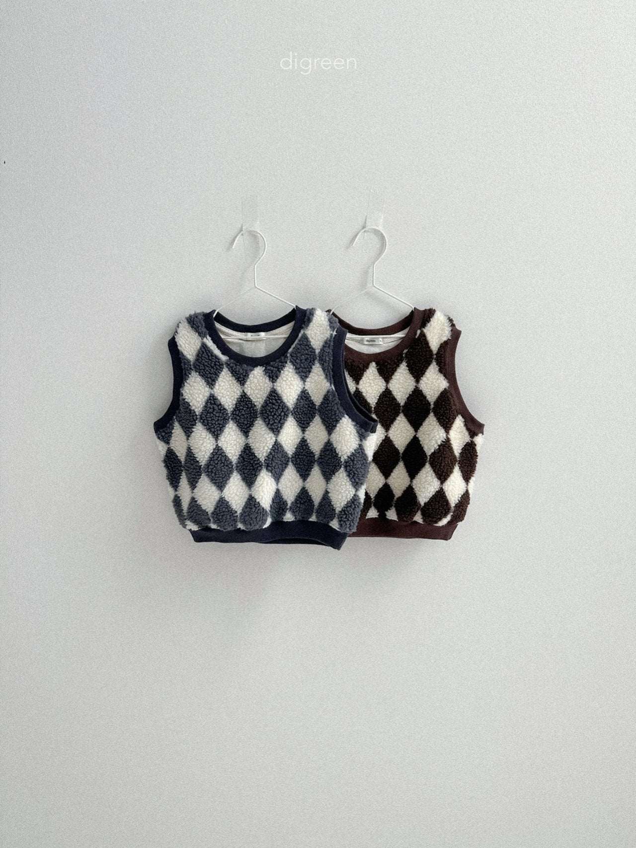 《予約》Argyle Vest / digreen