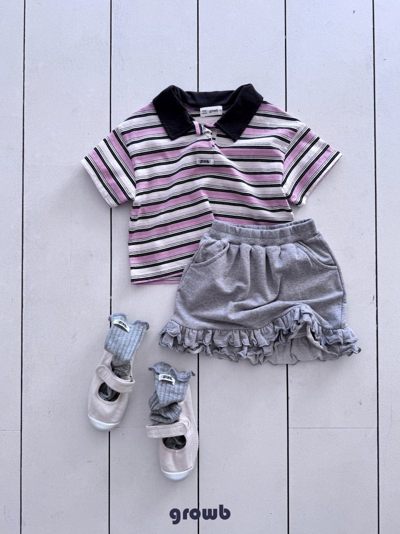《予約》Track Collar Tee / GROWB