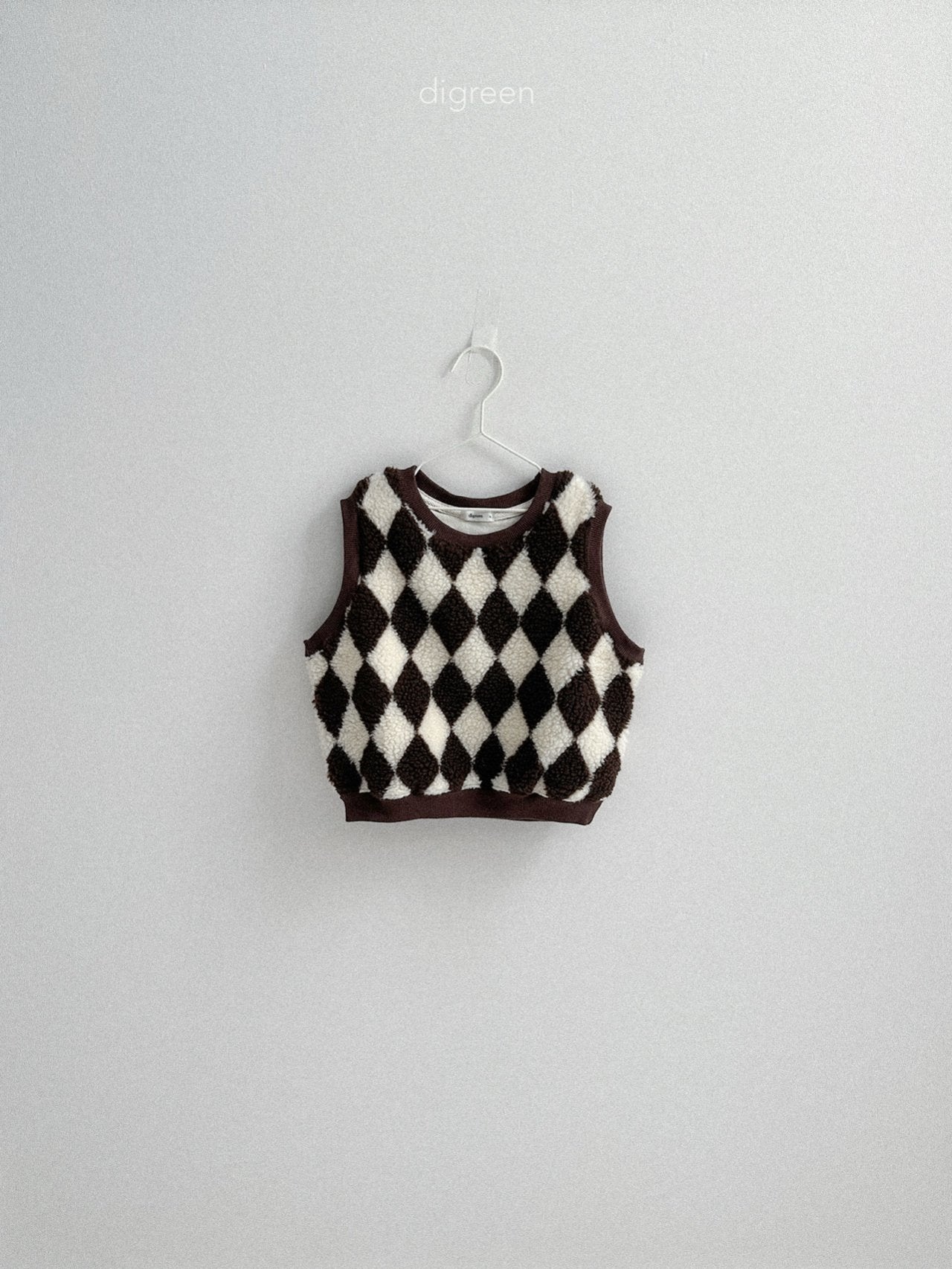 《予約》Argyle Vest / digreen