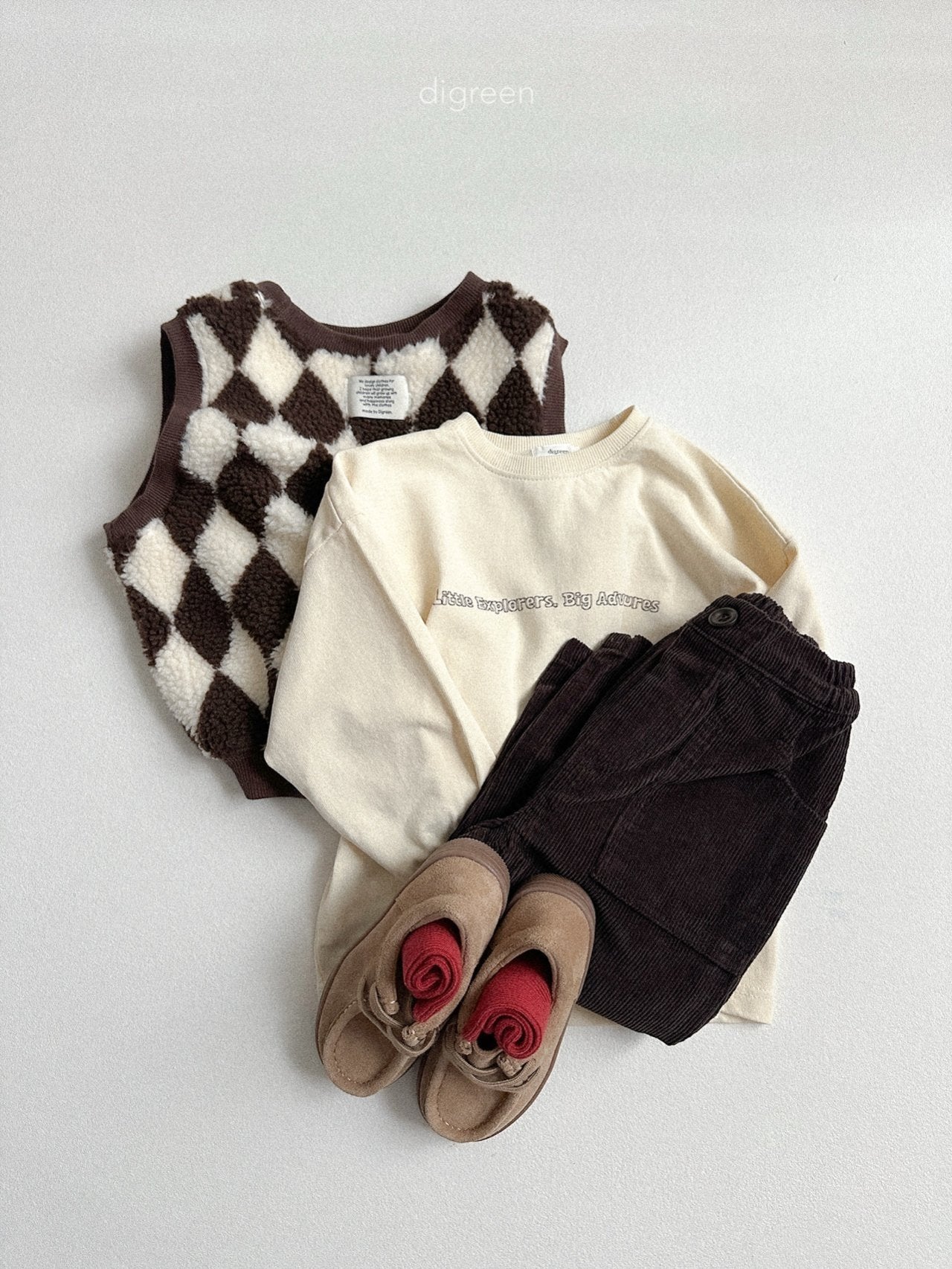 《予約》Argyle Vest / digreen