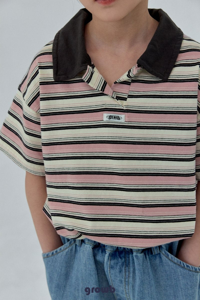 《予約》Track Collar Tee / GROWB
