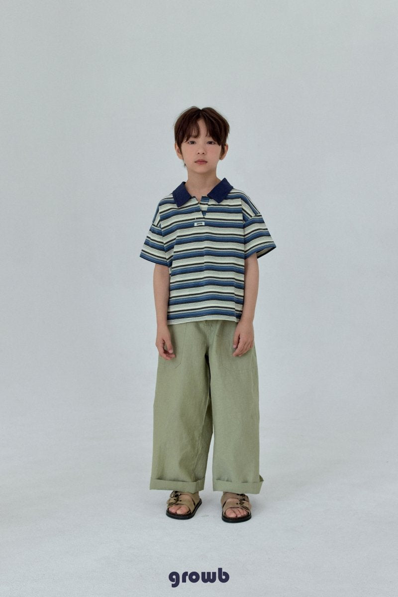 《予約》Track Collar Tee / GROWB
