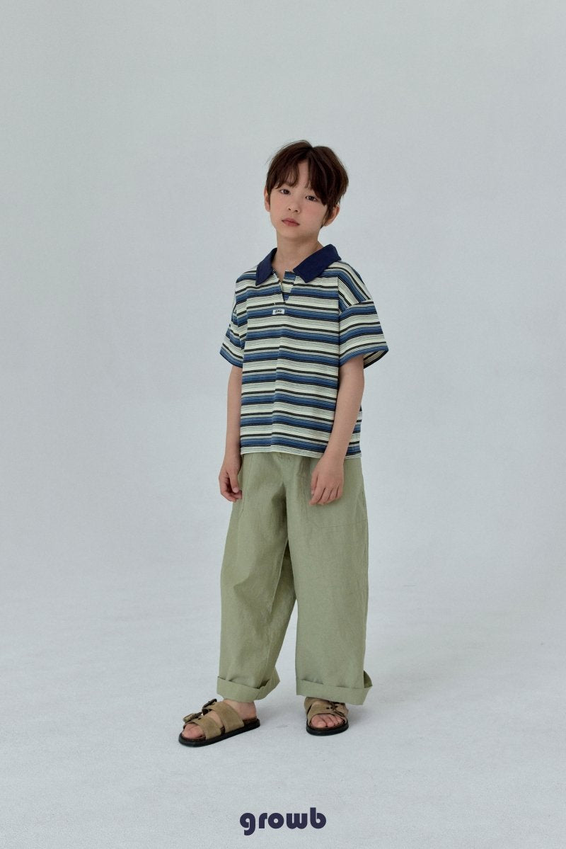 《予約》Track Collar Tee / GROWB