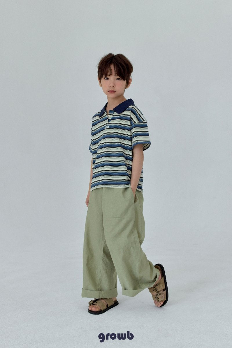 《予約》Track Collar Tee / GROWB