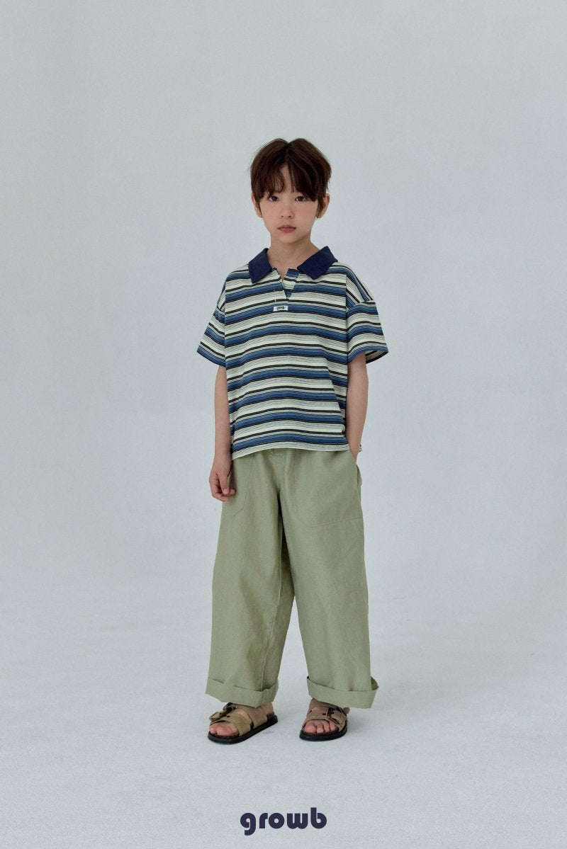 《予約》Track Collar Tee / GROWB