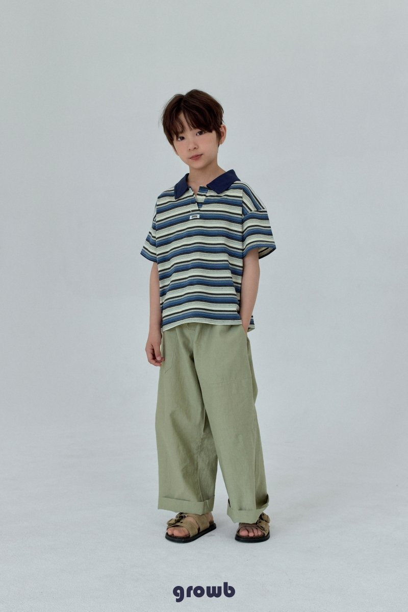 《予約》Track Collar Tee / GROWB