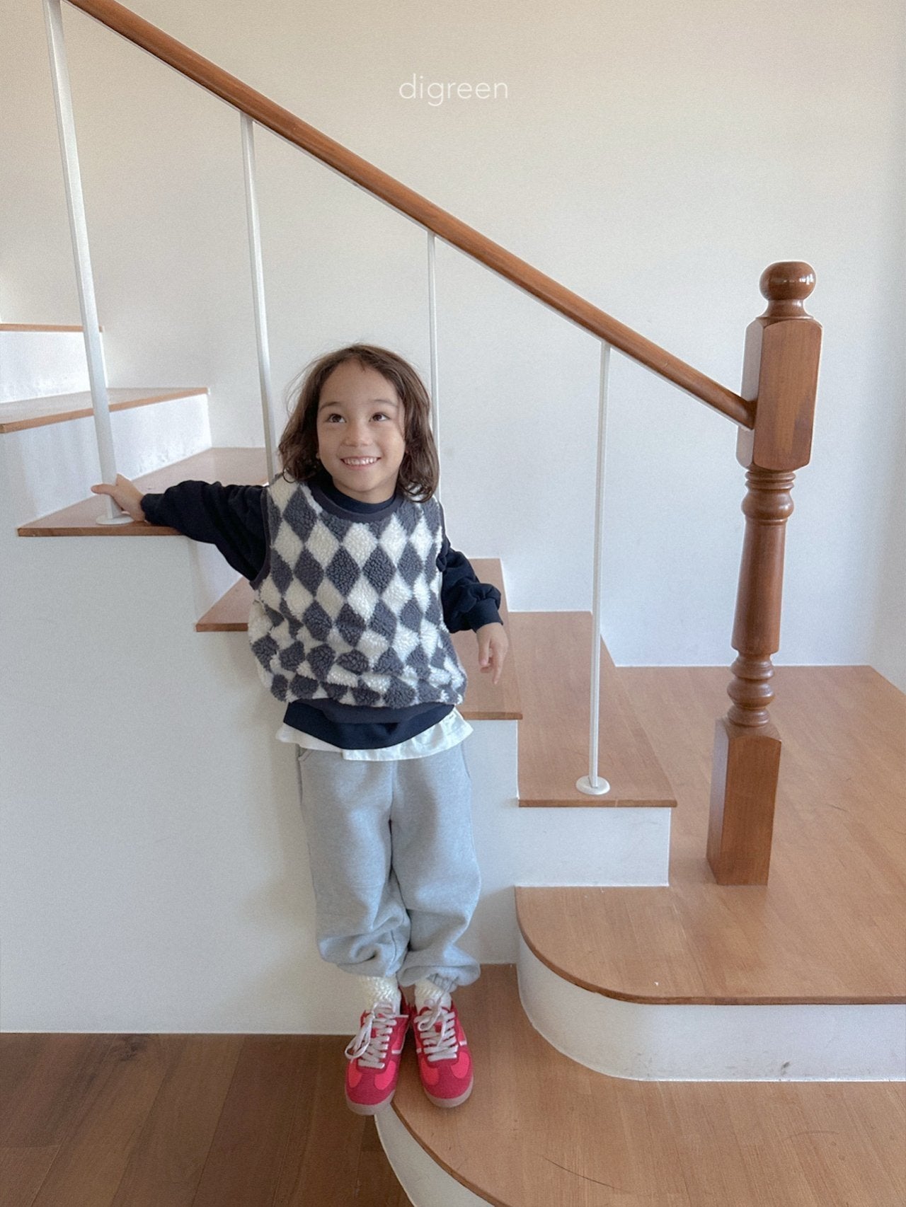 《予約》Argyle Vest / digreen