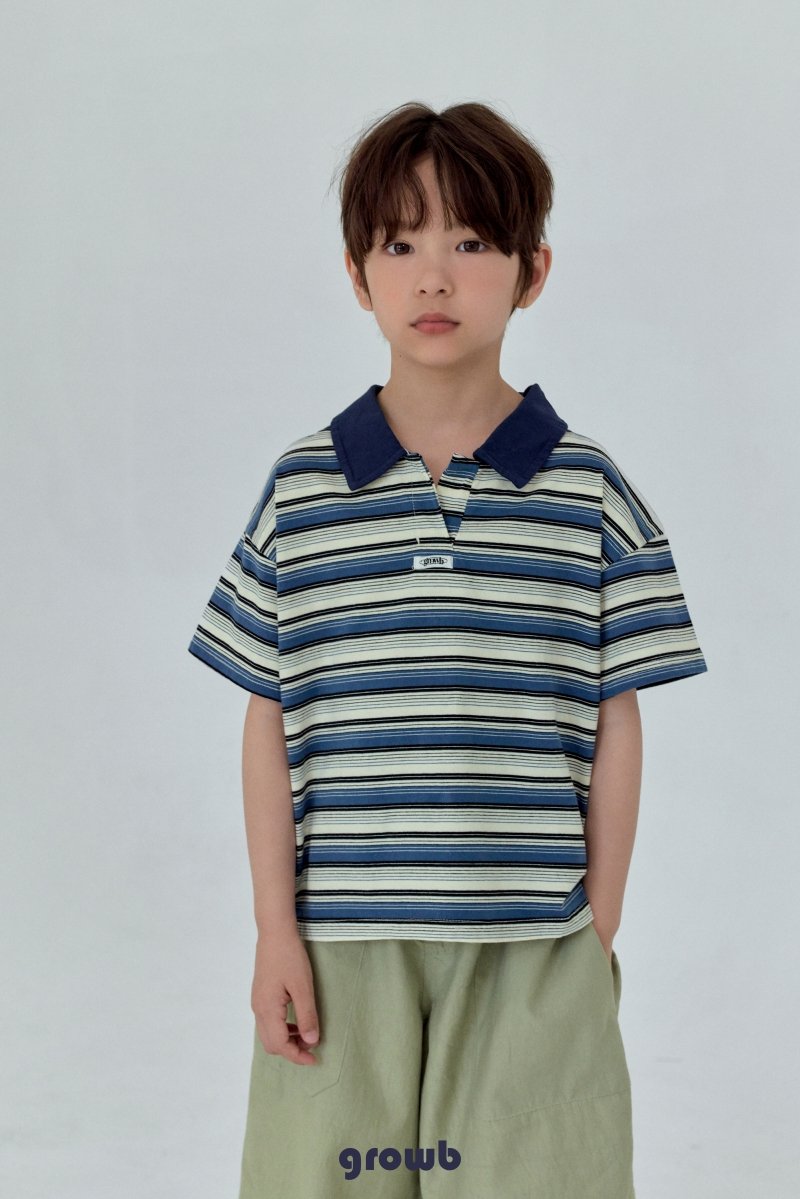 《予約》Track Collar Tee / GROWB