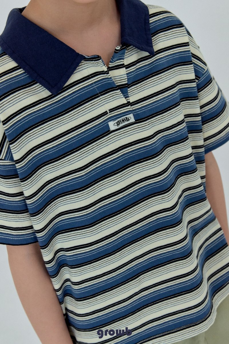 《予約》Track Collar Tee / GROWB