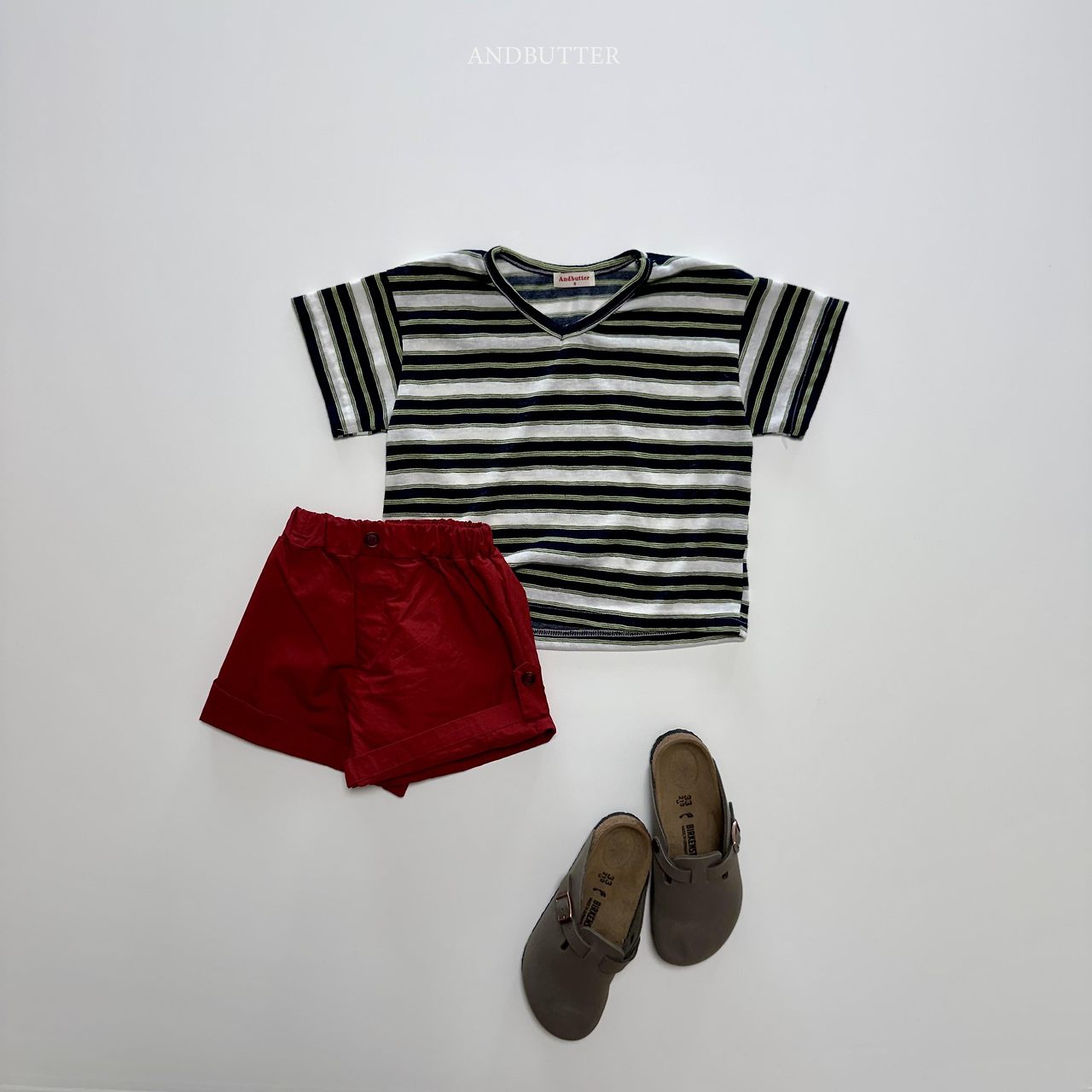 《予約》Summer V-Neck Tee / andbutter