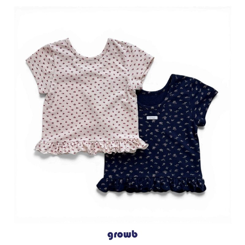 《予約》Floral Tee / GROWB