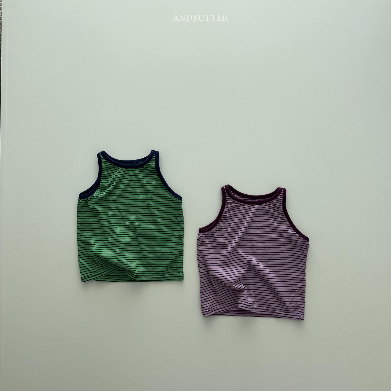 《予約》Vivid Stripe Sleeveless / andbutter