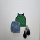 《予約》Vivid Stripe Sleeveless / andbutter