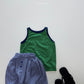 《予約》Vivid Stripe Sleeveless / andbutter