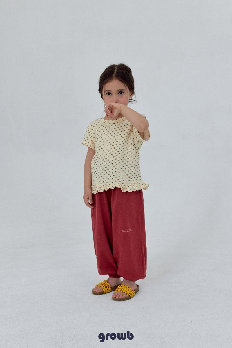 《予約》Floral Tee / GROWB