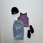 《予約》Vivid Stripe Sleeveless / andbutter