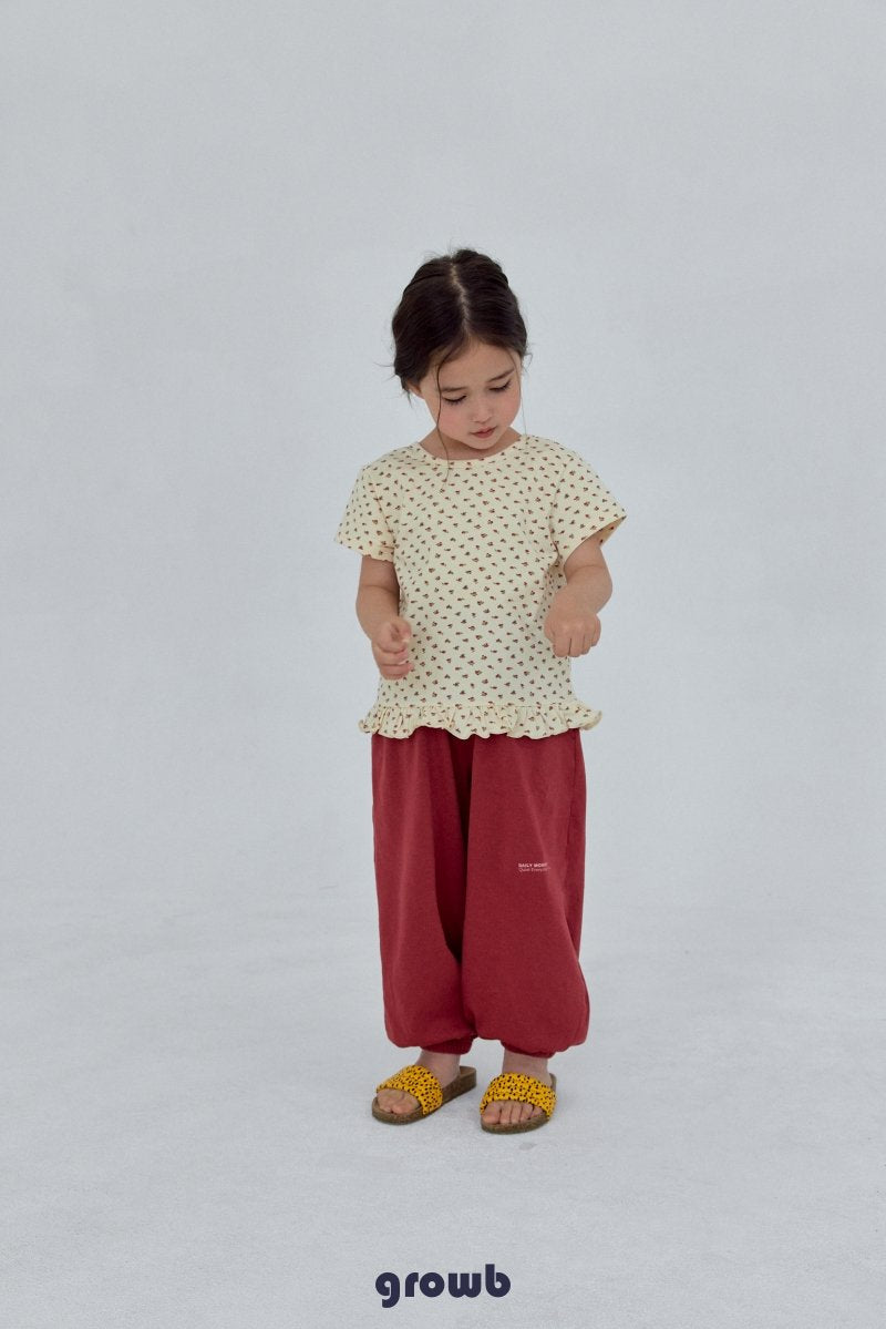 《予約》Floral Tee / GROWB