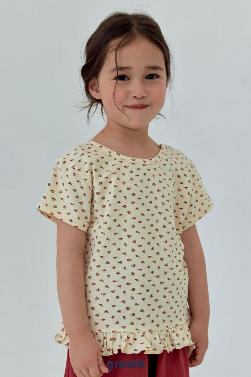 《予約》Floral Tee / GROWB