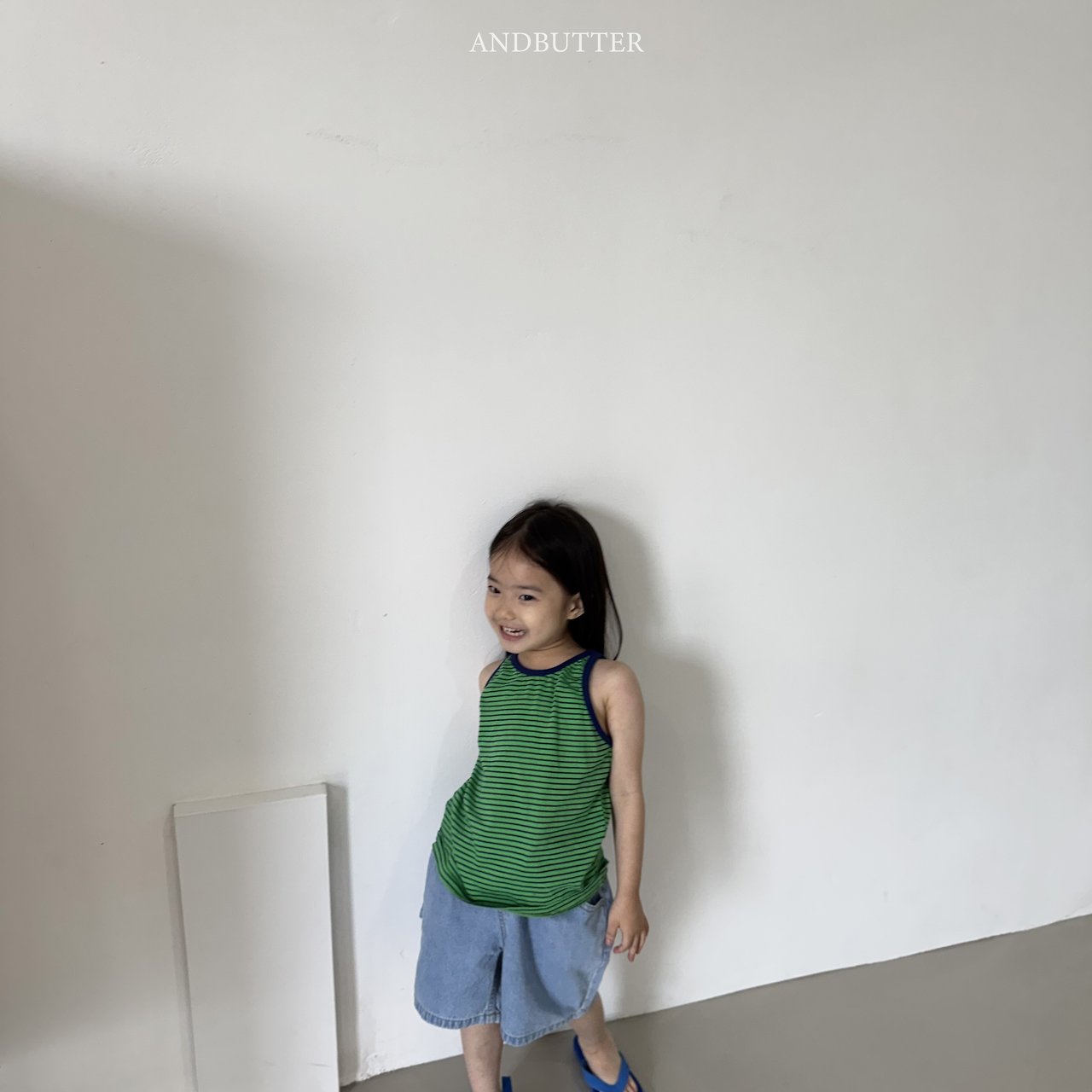 《予約》Vivid Stripe Sleeveless / andbutter