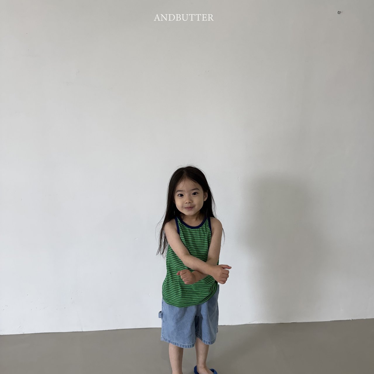 《予約》Vivid Stripe Sleeveless / andbutter
