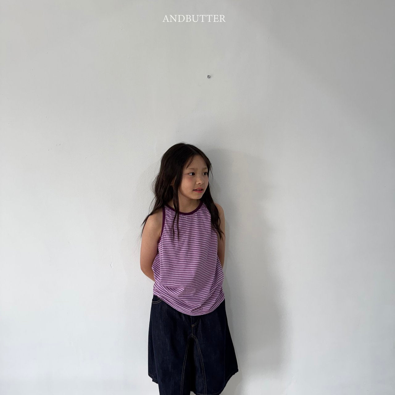 《予約》Vivid Stripe Sleeveless / andbutter