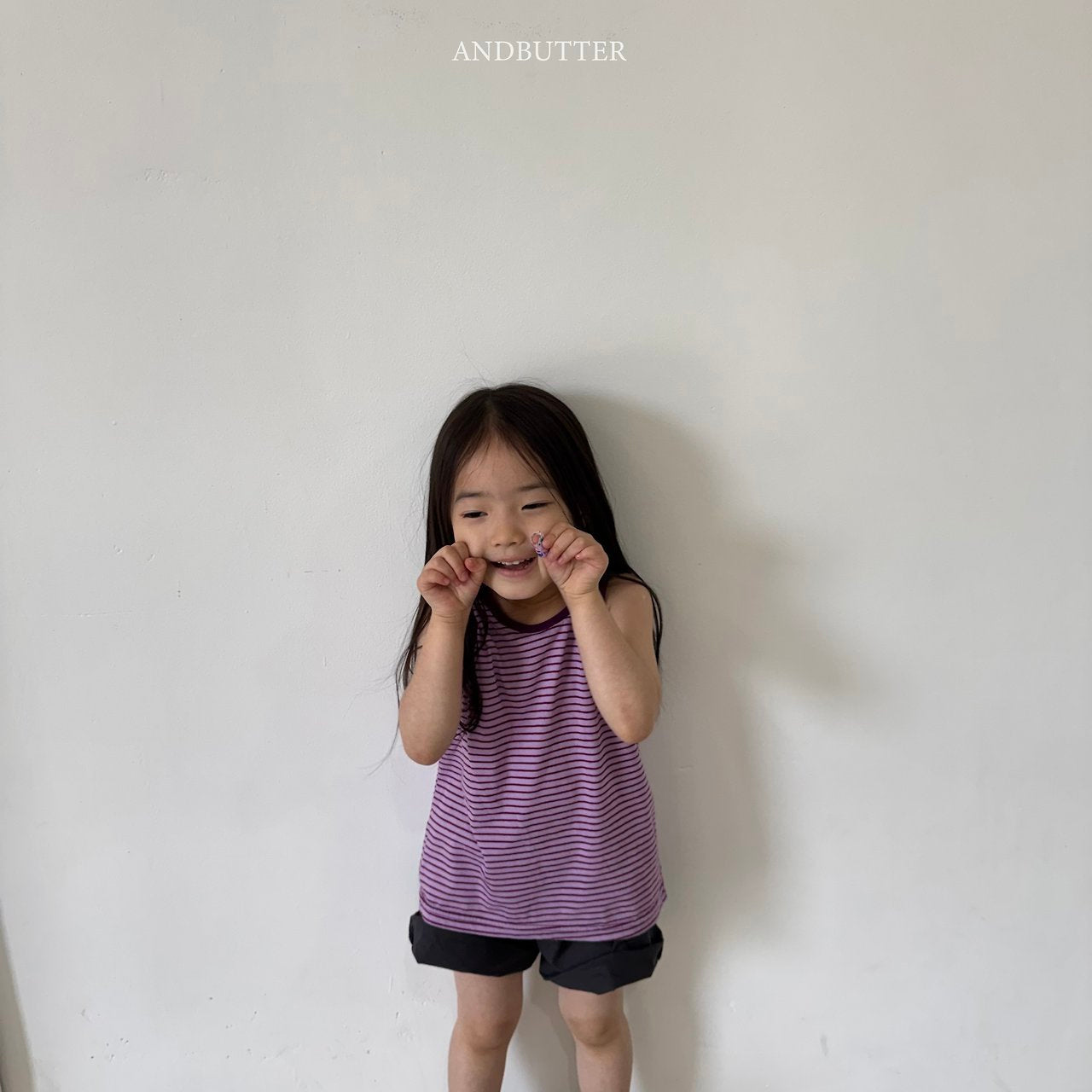 《予約》Vivid Stripe Sleeveless / andbutter