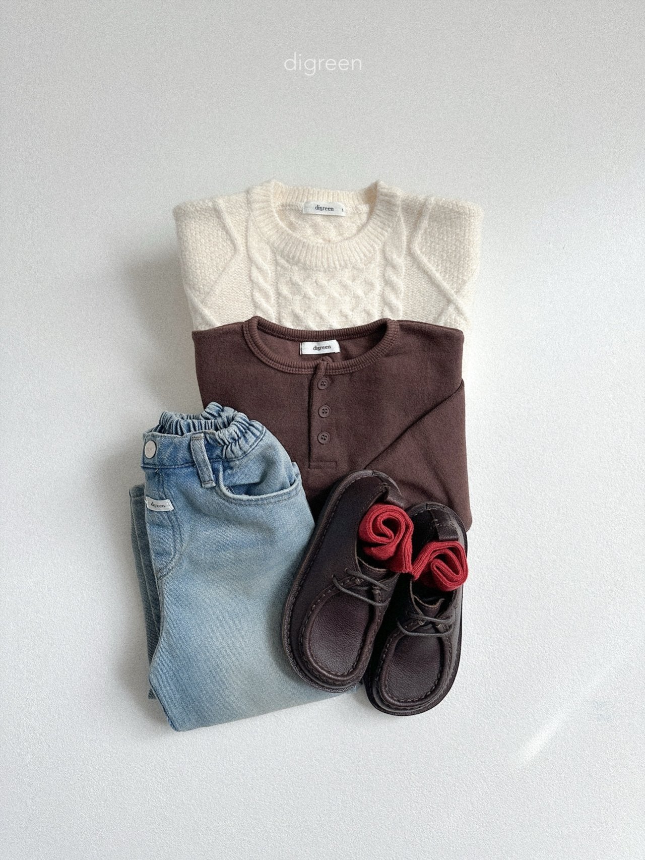 《予約》Button Tee / digreen