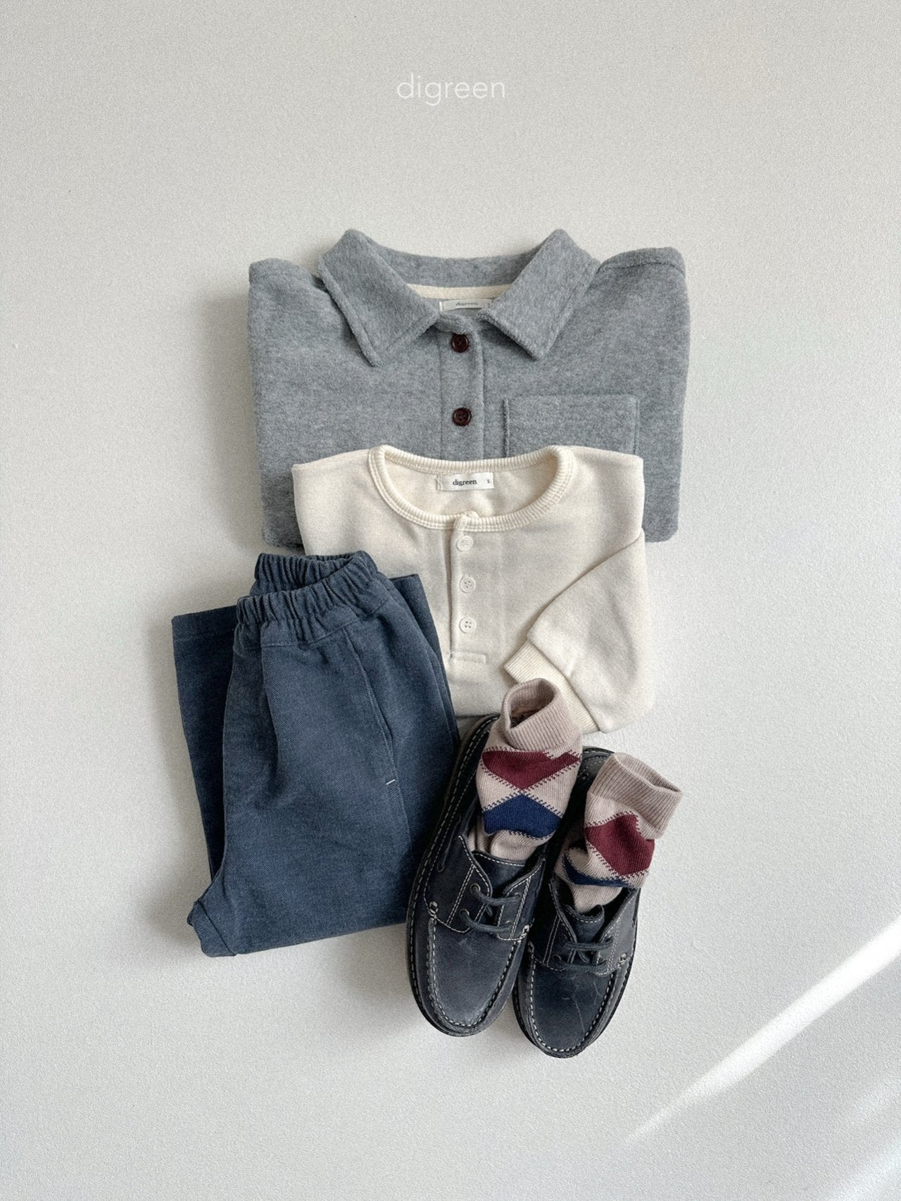 《予約》Button Tee / digreen