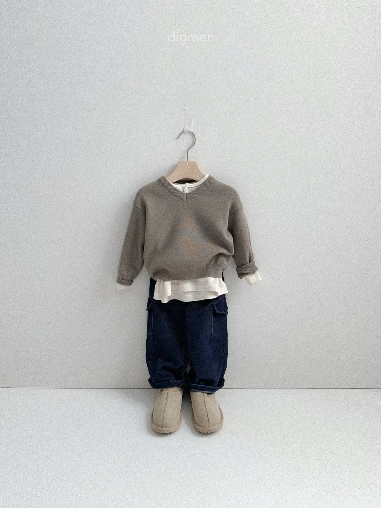 《予約》Button Tee / digreen