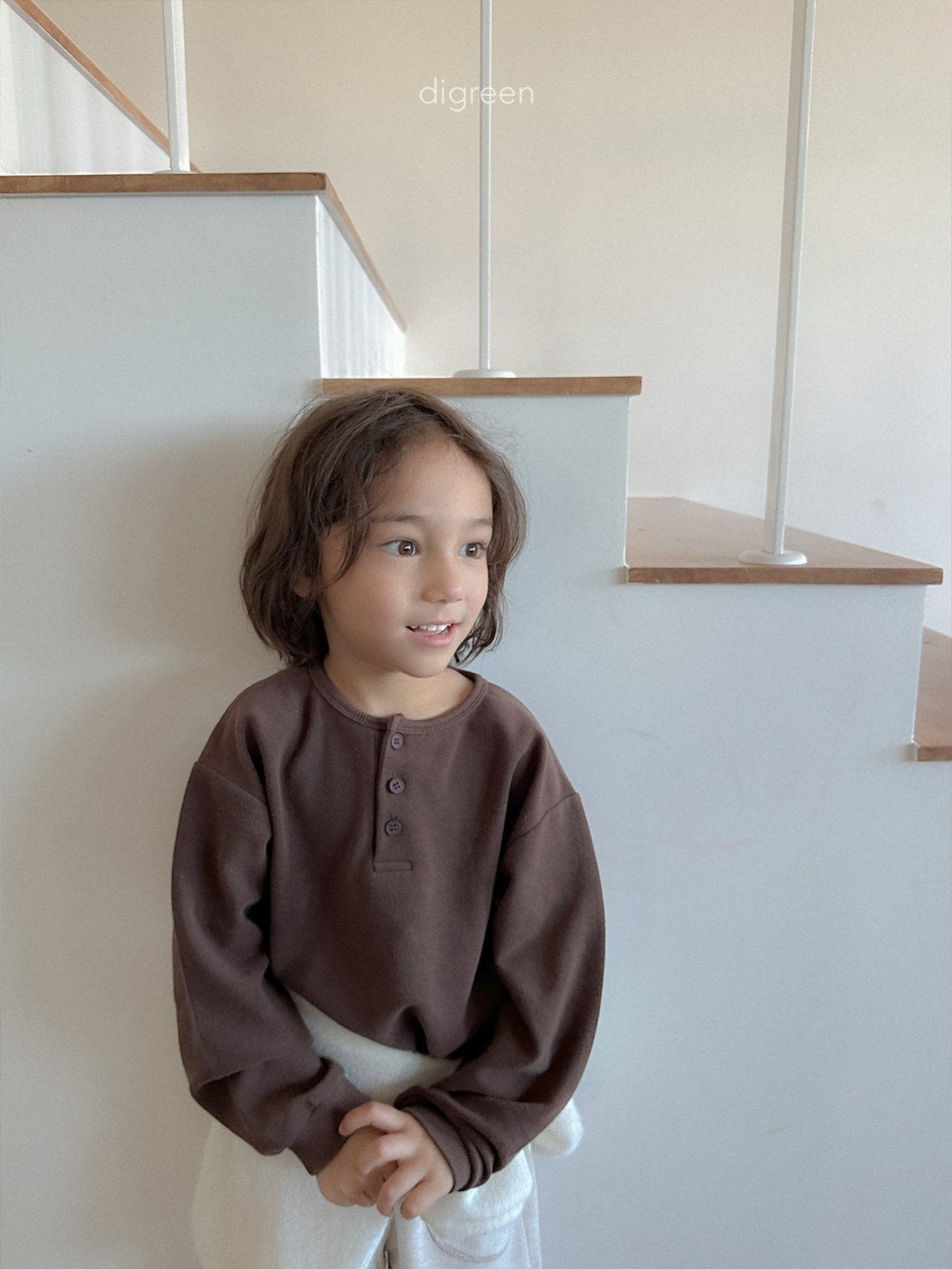 《予約》Button Tee / digreen