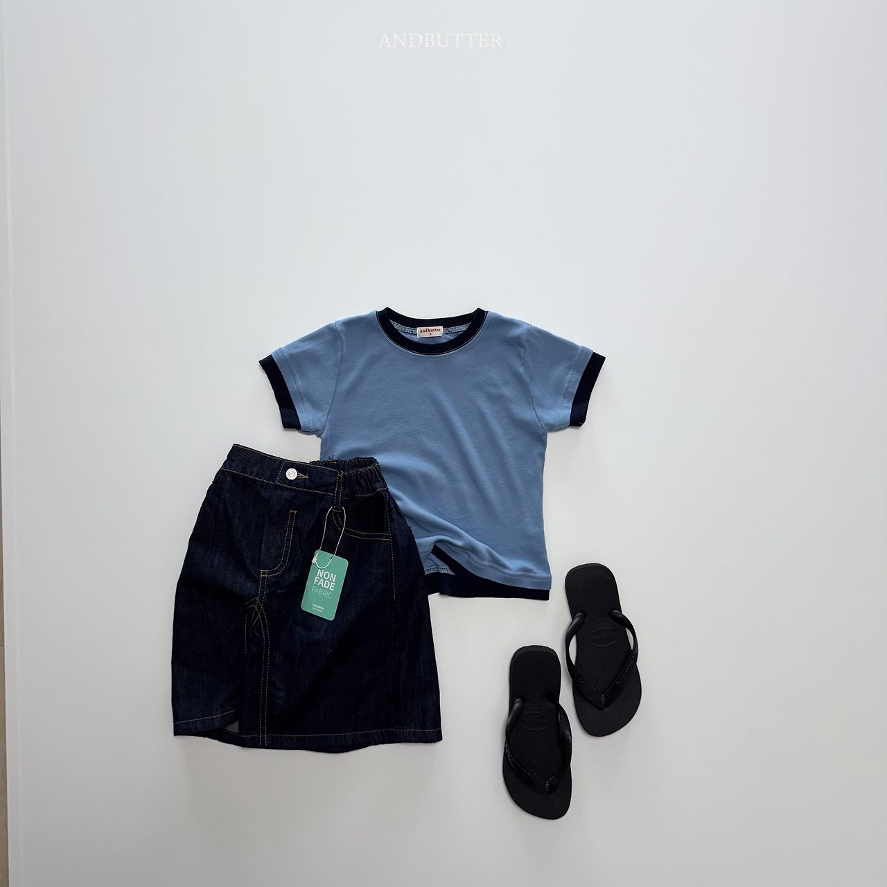 《予約》Color Match T-Shirt / andbutter