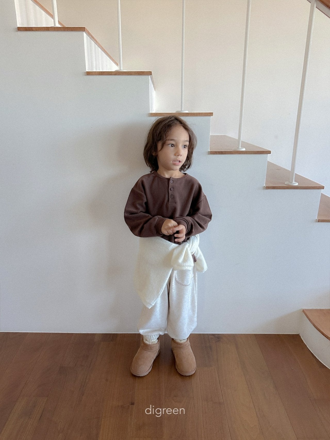 《予約》Button Tee / digreen