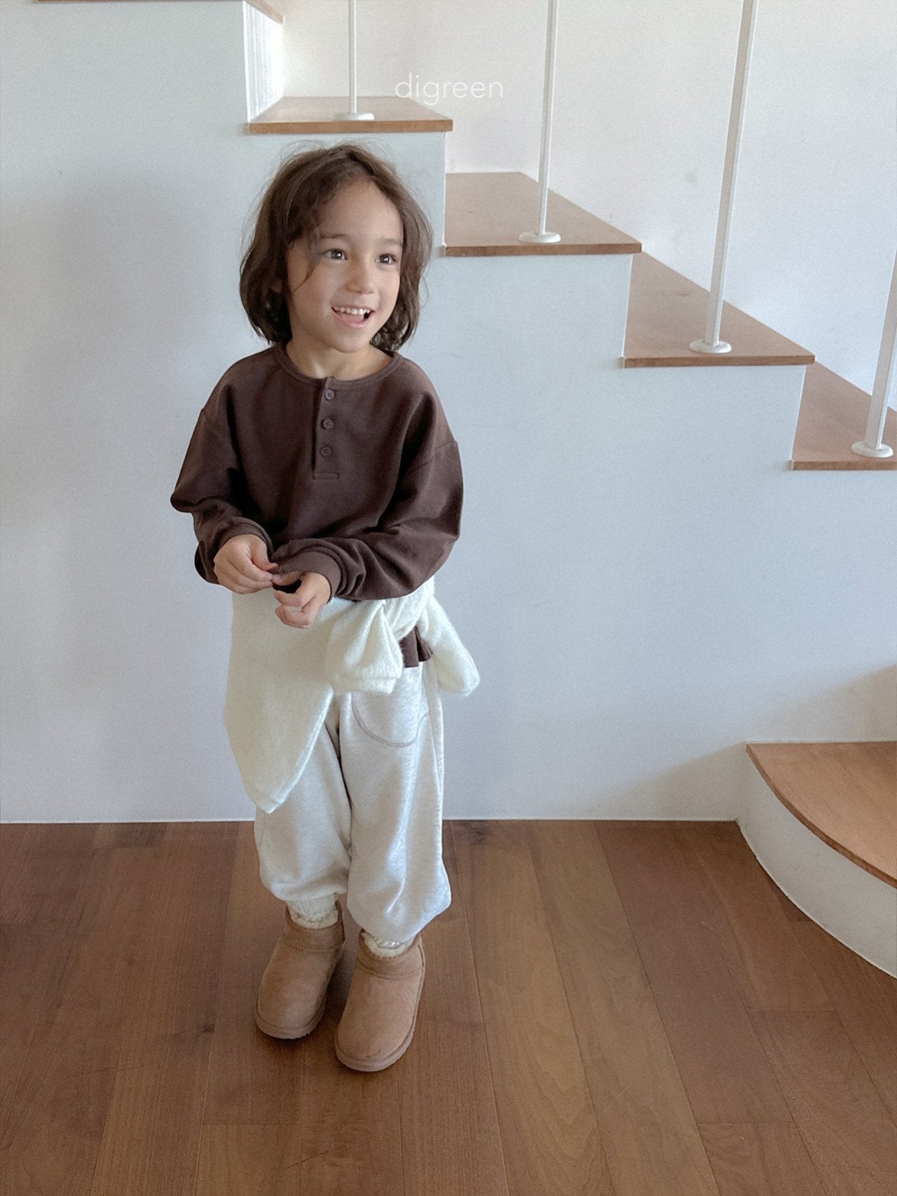 《予約》Button Tee / digreen