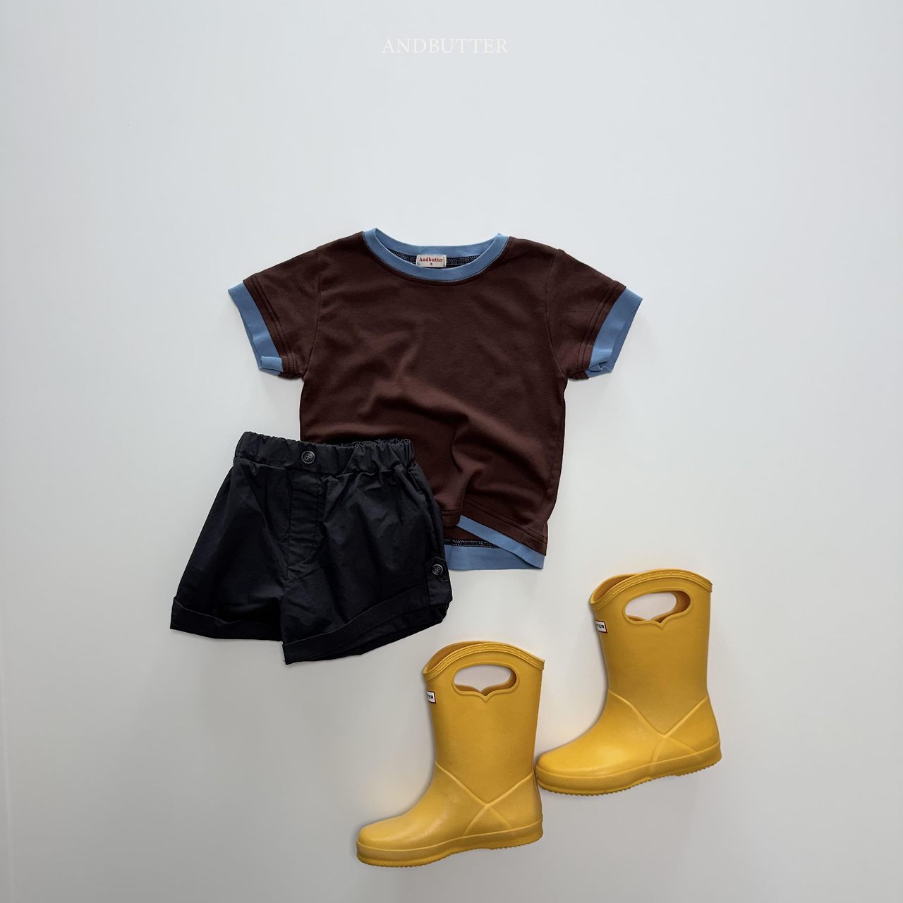 《予約》Color Match T-Shirt / andbutter