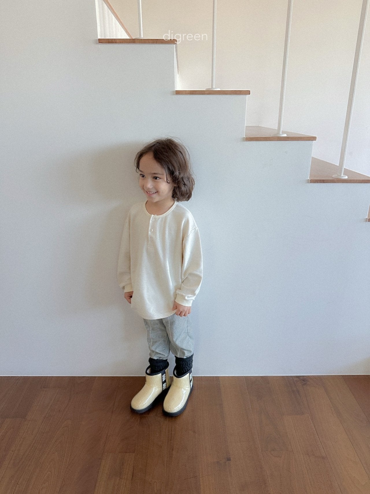 《予約》Button Tee / digreen