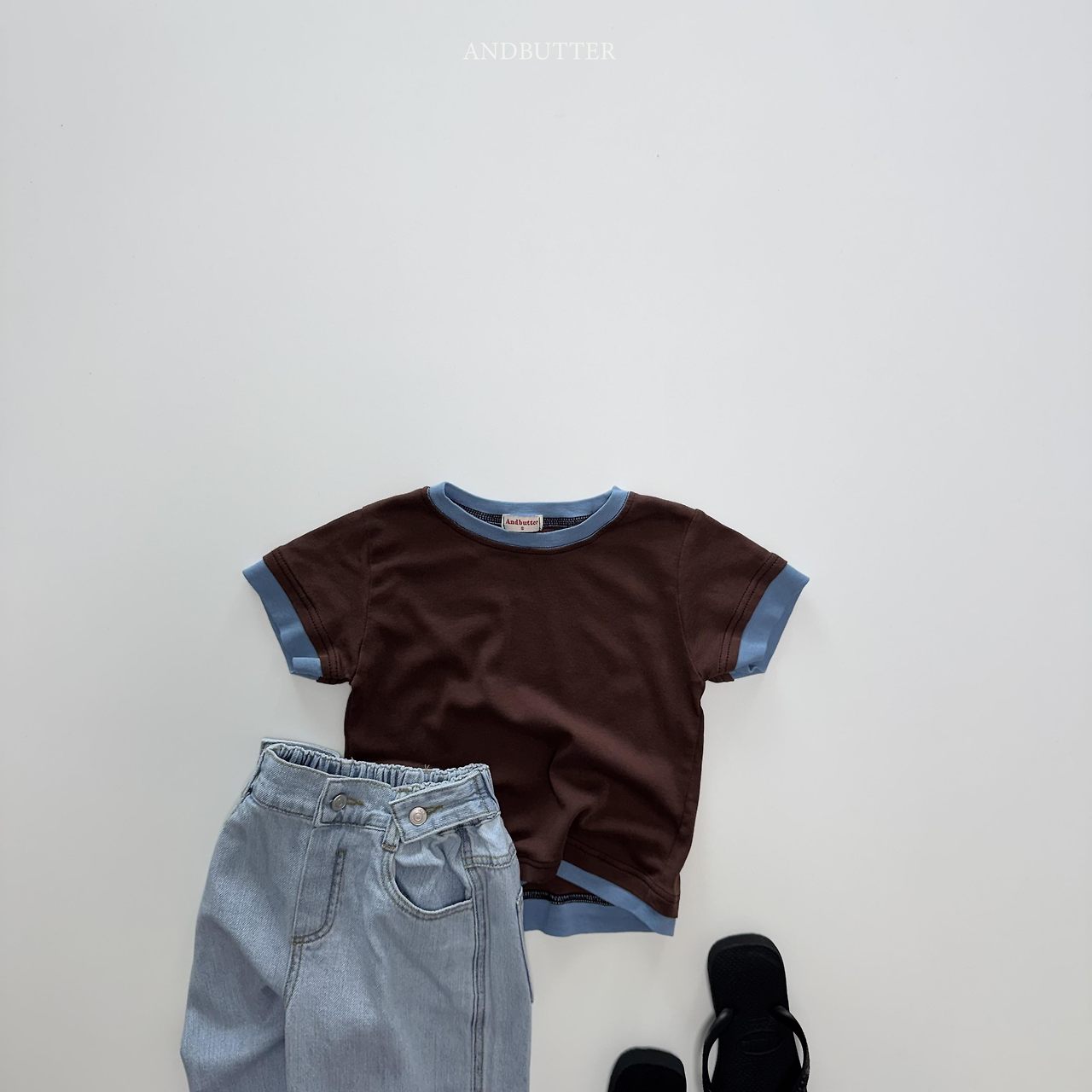 《予約》Color Match T-Shirt / andbutter