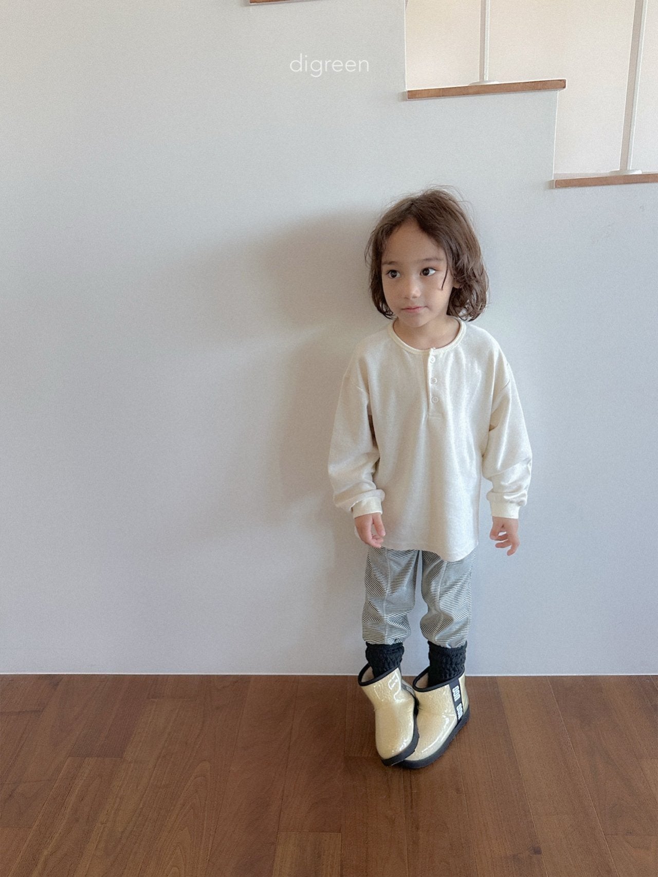 《予約》Button Tee / digreen