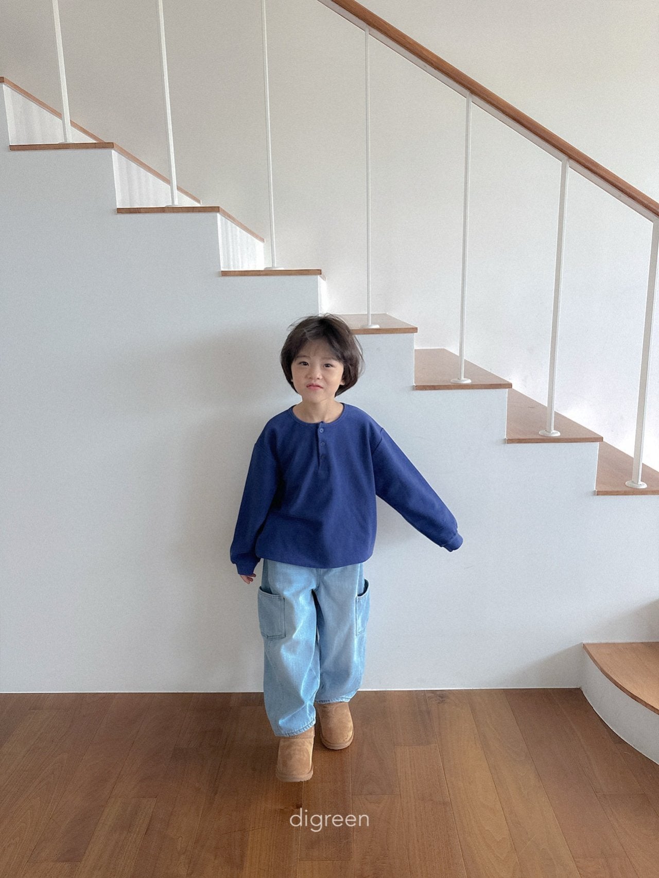 《予約》Button Tee / digreen