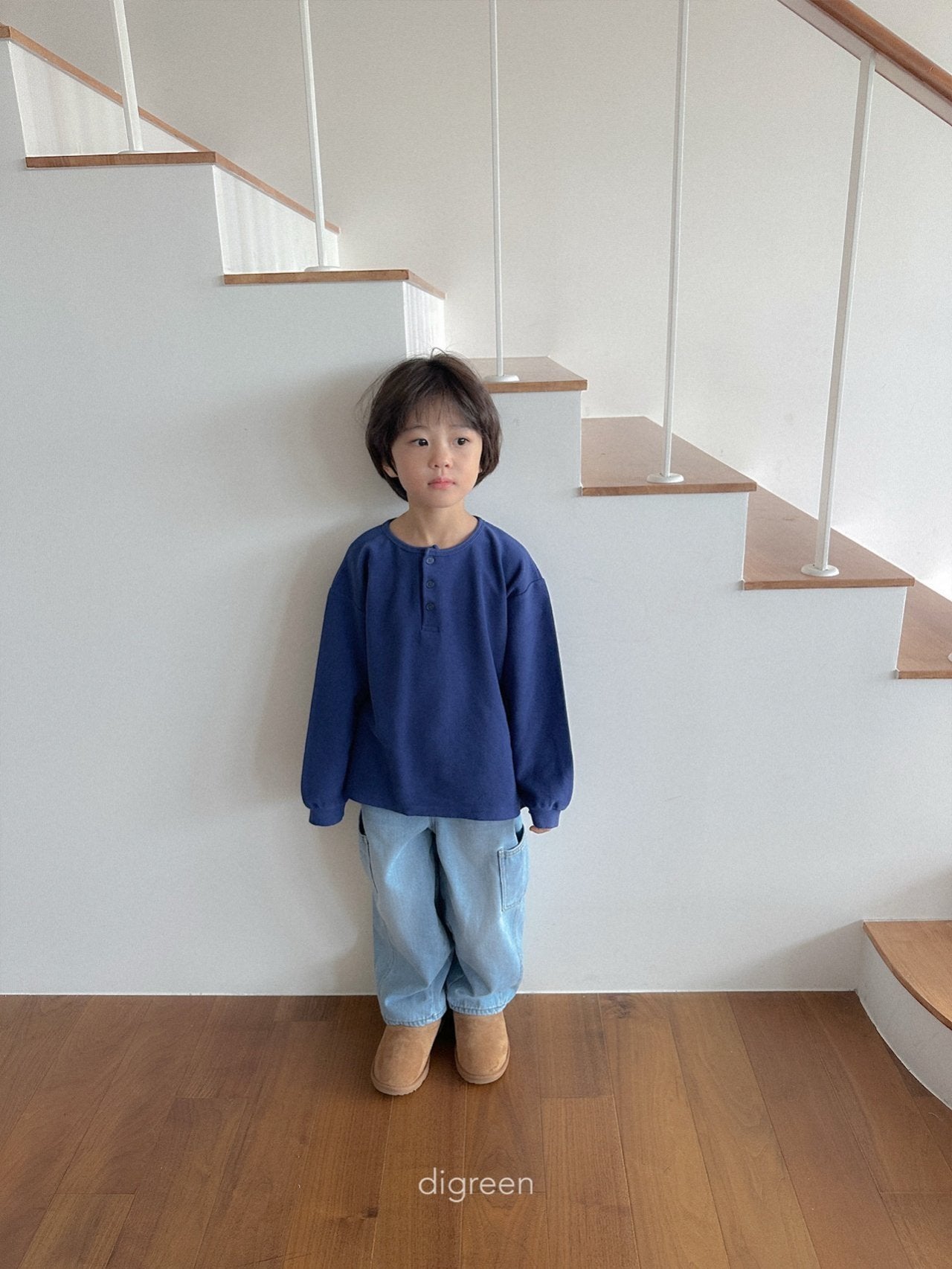 《予約》Button Tee / digreen