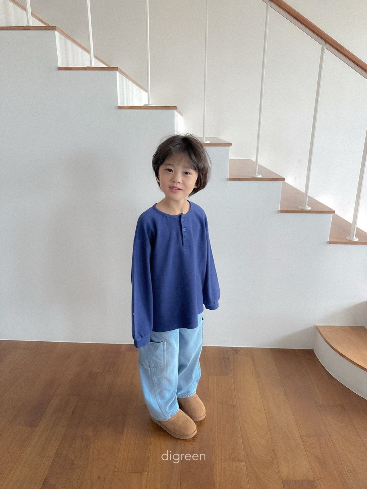 《予約》Button Tee / digreen