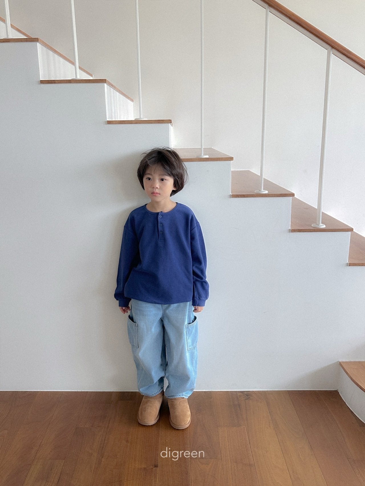 《予約》Button Tee / digreen