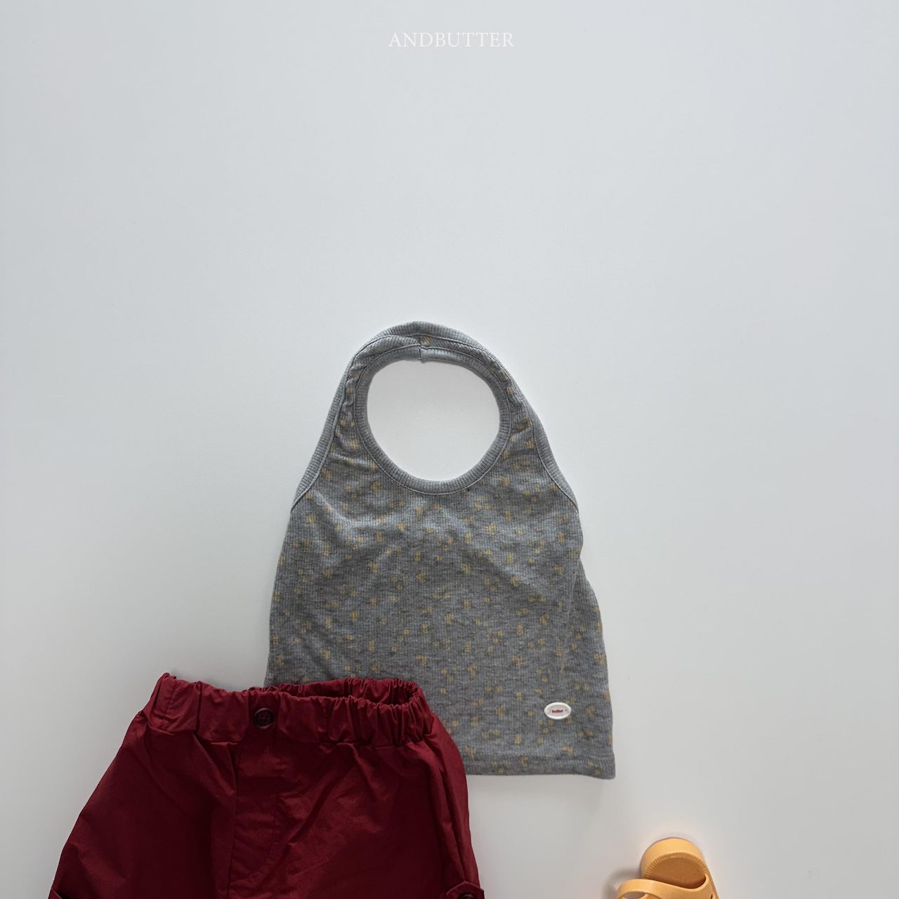 《予約》Tencel Flower Halter Neck / andbutter