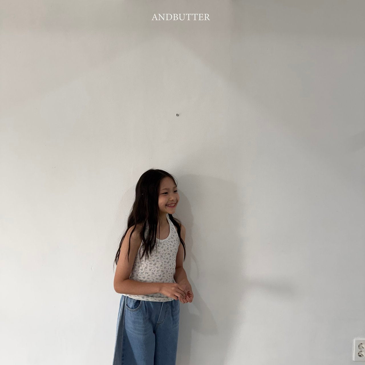 《予約》Tencel Flower Halter Neck / andbutter